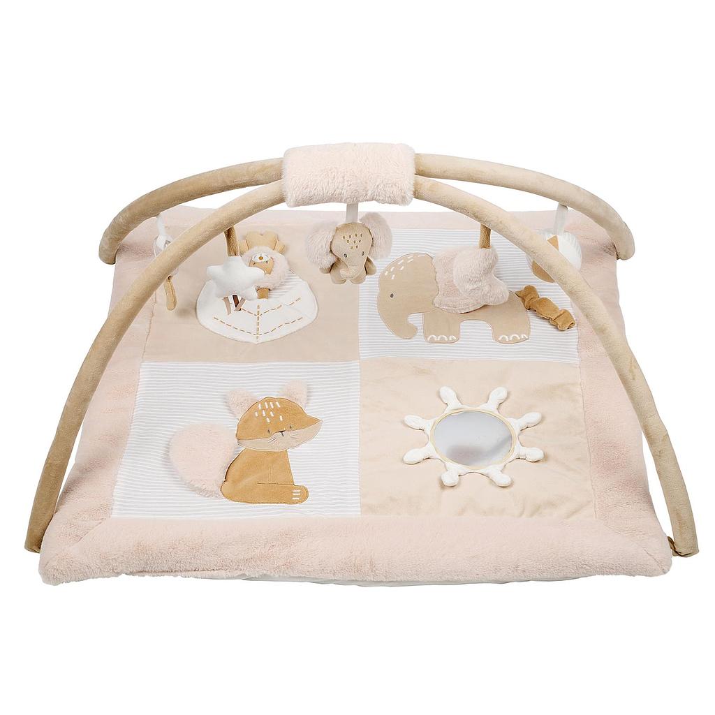 NATTOU Tapis d'eveil avec arches 80X80 CM (FLO, OLI &amp; ERNEST)