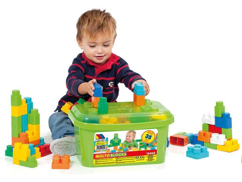 MOLTO LEGO BOITE  35 PCS VERT