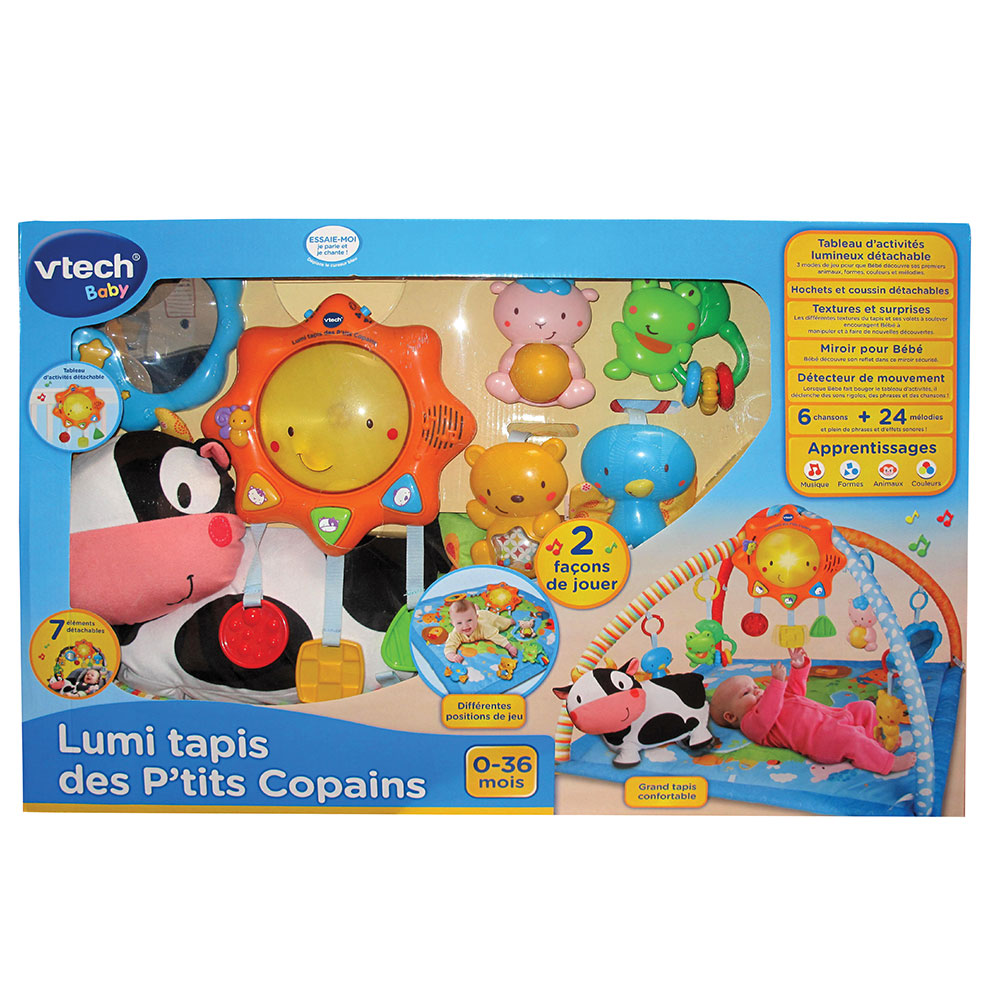 VTECH LUMI TAPIS DES P'TITS COPAINS BLEU