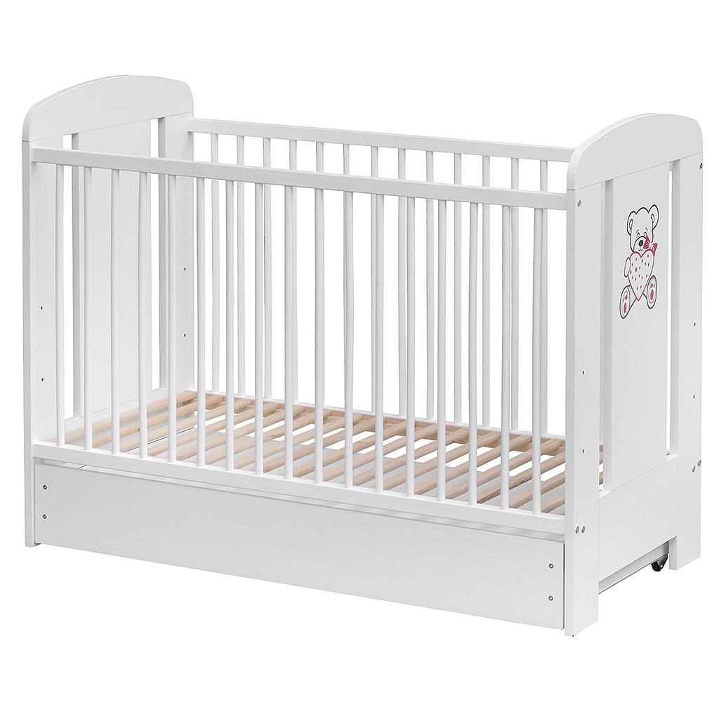AMAL II LIT EN BOIS KAMIL 120X60 CM AVEC TIROIRS