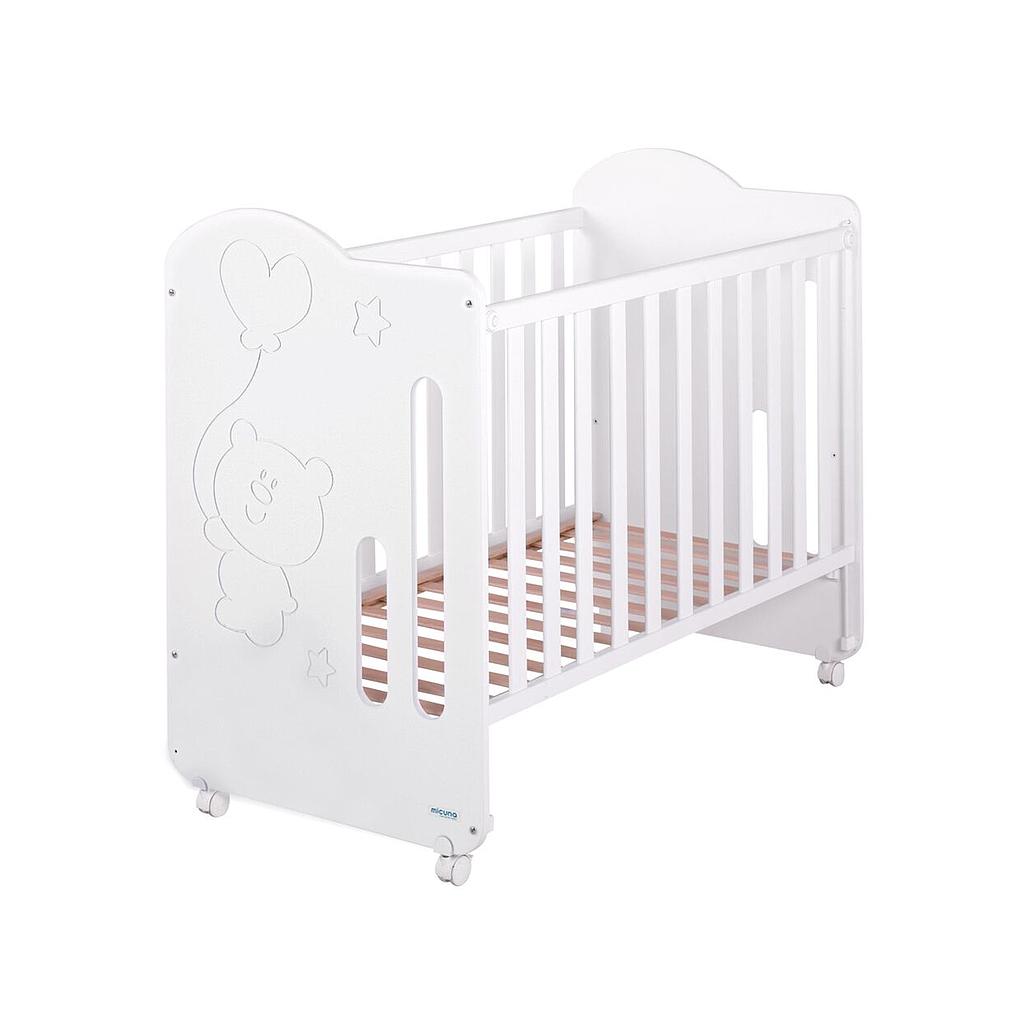 MICUNA LIT EN BOIS GLOBITO BLANC
