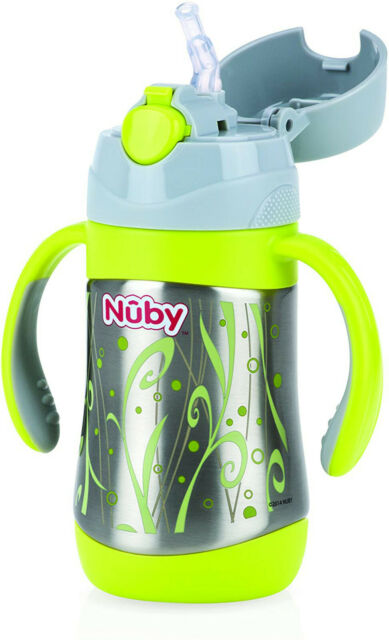 NUBY GOBLET ISOTHERME INOX AVEC PAILLE 280ML 12M+