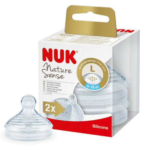NUK 2 TETINES SILICONE NATURE SENSE 6-18M