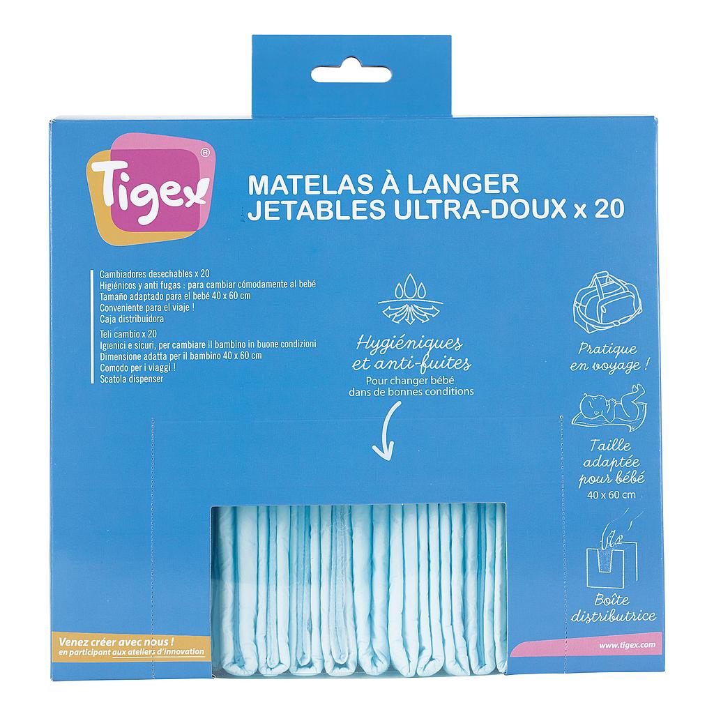 TIGEX 20 MATELAS A LANGER JETABLES