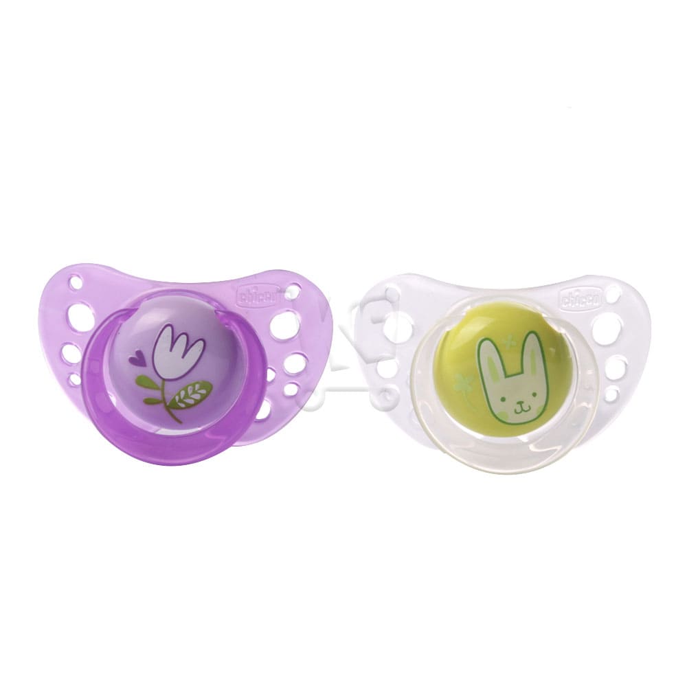 CHICCO 2 SUCETTE PHYSIO AIR SILICONE 16-36M FILLE